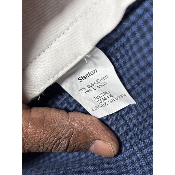 J. Crew Stanton Mens Blue Plaid Cotton Shorts Size 40 x 9 - Picture 9 of 11